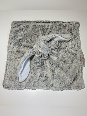Blankets & Beyond Bunny Lovey 13" Security Blanket Frosted Gray Mocha 2023